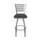 Holland Bar Stool Co OD410 Jackie Stainless Steel 30 Swivel Outdoor Bar Stool with Breeze Graphite Seat OD41030SSOD003 - alternate 2
